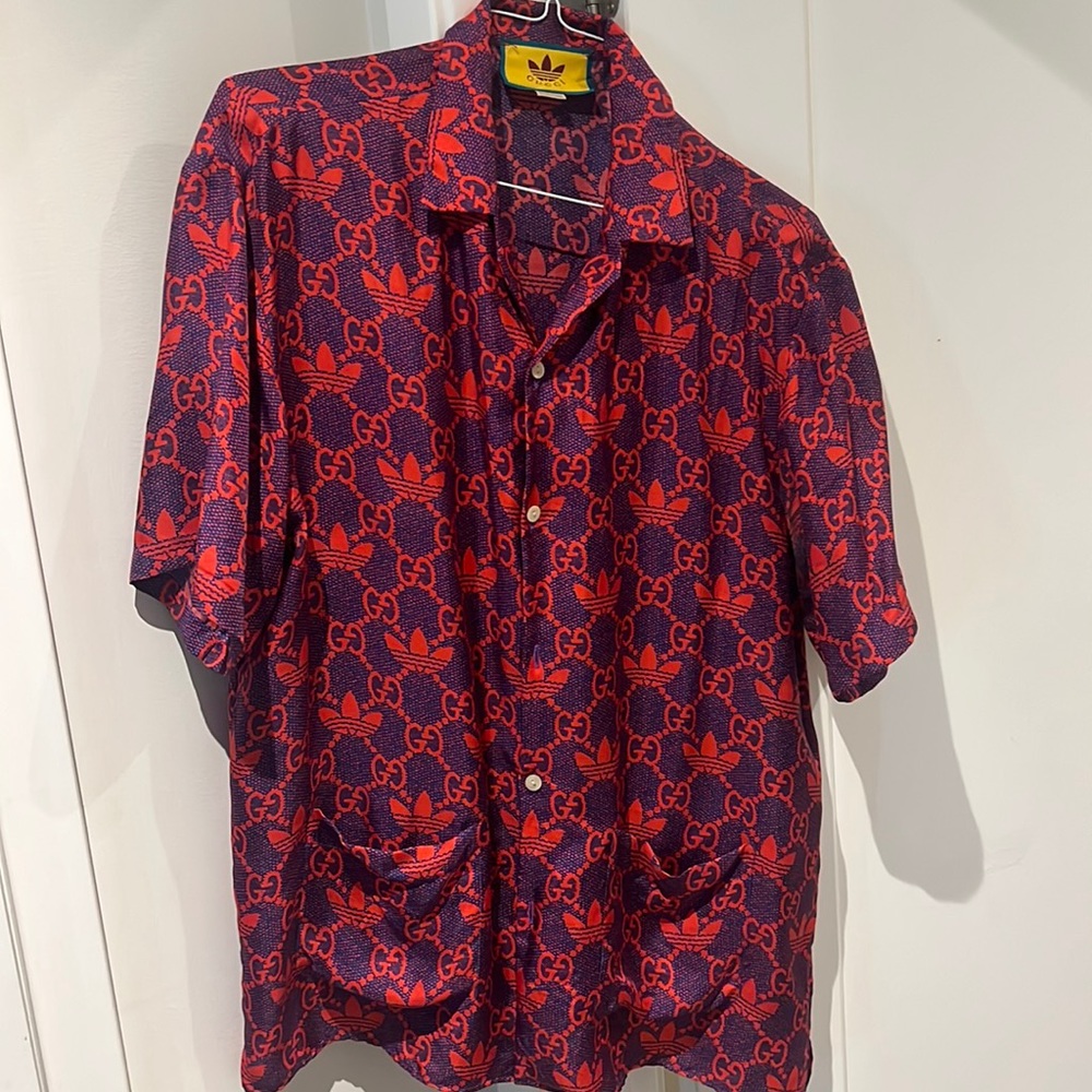 Gucci x Adidas Macro GG Shirt | Authentic